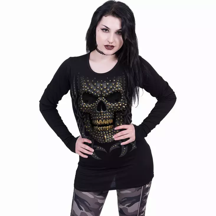 Spiral naisten pitkähiha BLACK GOLD - T-paidat - SPI282 - 1