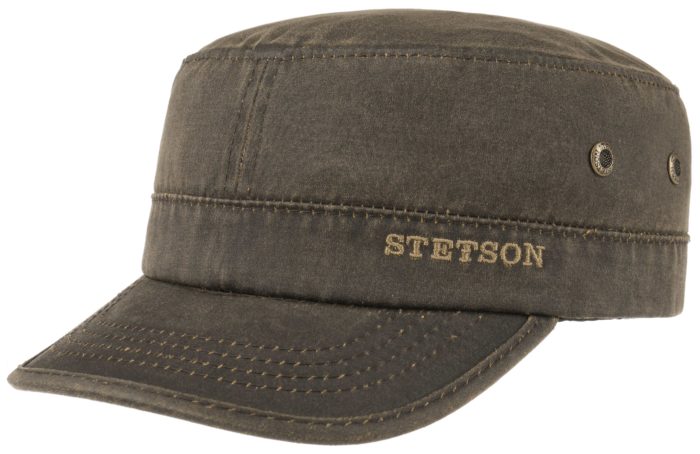 Stetson Army Cap, ruskea - Flat Capit - STHAT2 - 1