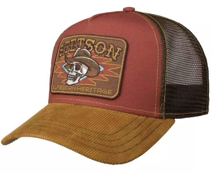 Stetson Trucker Cap Cowboy Skull - Lippikset - STHAT102 - 1