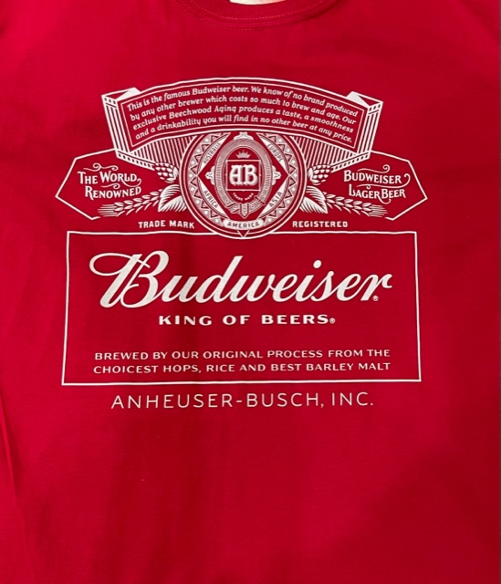 T-paita Budweiser White logo - T-paidat - TP1262 - 1