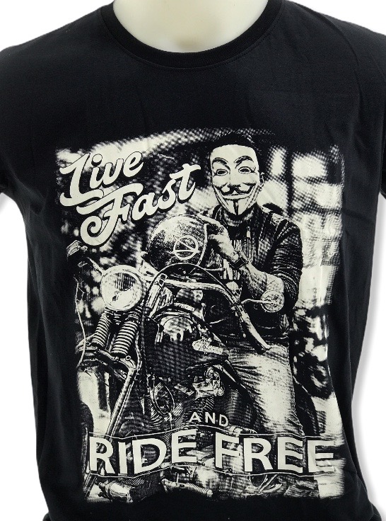 T-paita Live Fast and Ride Free - T-paidat - TP262 - 1