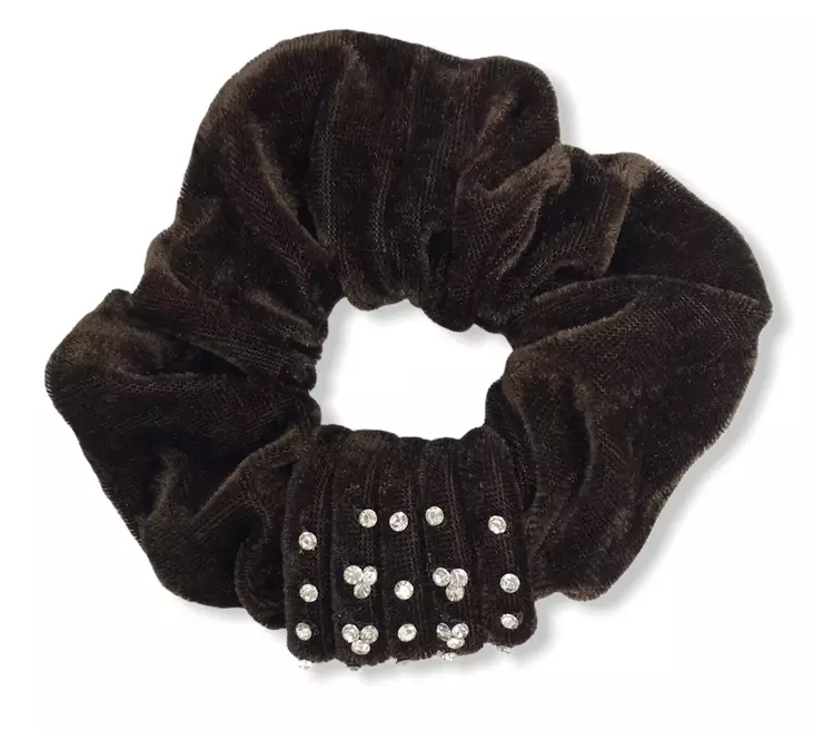 Tummanrusk. hiusdonitsi koristekivillä - Hiuskoristeet - PIN332 - 1