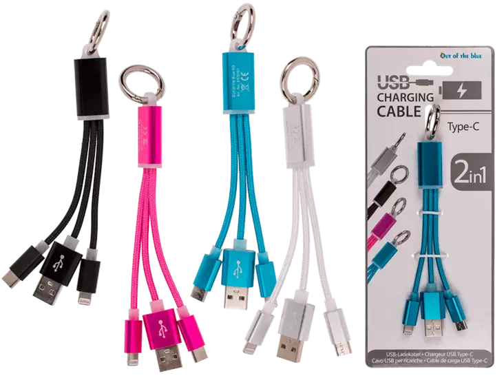 USB kaapeli. Apple ja C-usb. 4-väriä. - Muu sälä - USB2 - 1