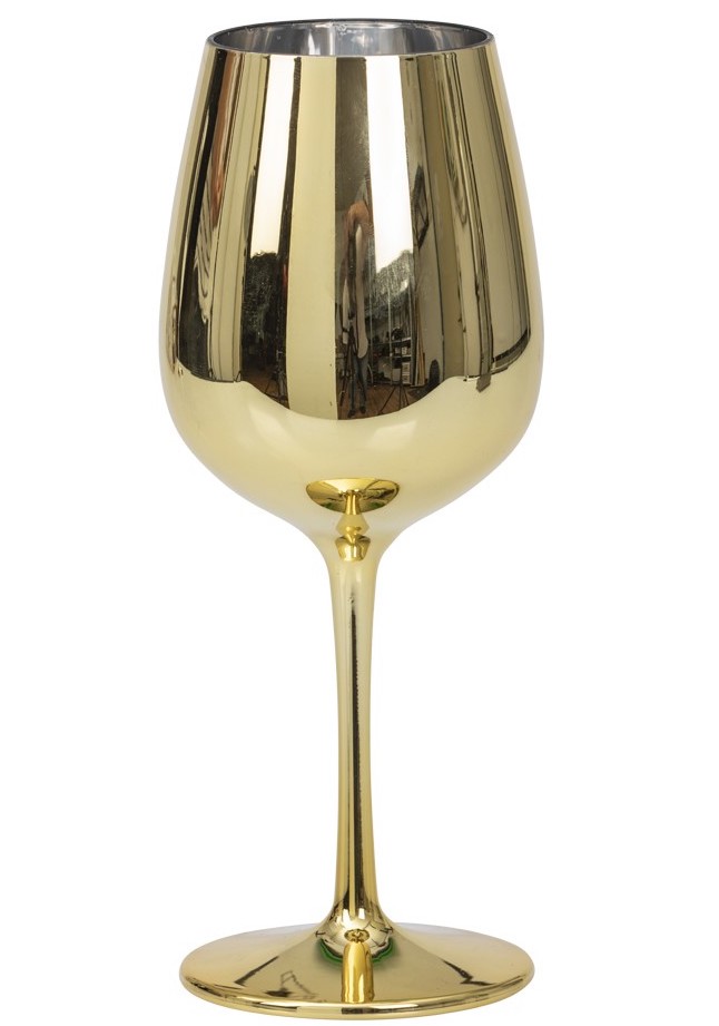 Viinilasi kulta 22x9cm KÄSIN PESU - Astiat - 79282 - 1