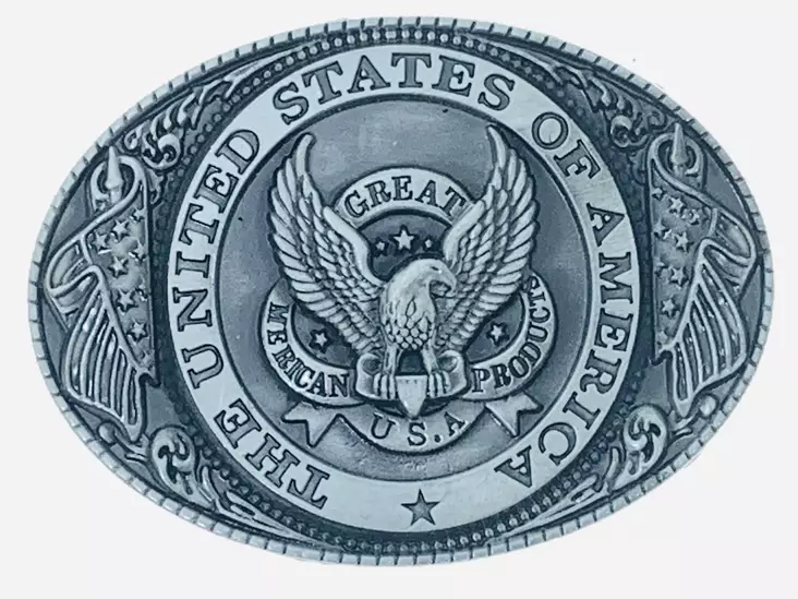 Vyönsolki U.S.A kotka liput pyöreä oval - Soljet - VS842 - 1