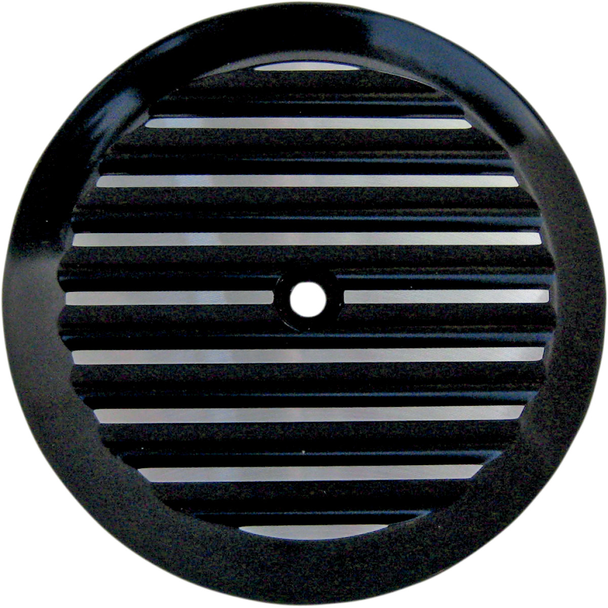 AIR CLEANER ROUND COVER FINNED BLACK verkkokauppa