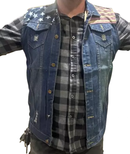 Farkkuliivi U.S.A. Trash liivi - Liivit - LI73 - 1