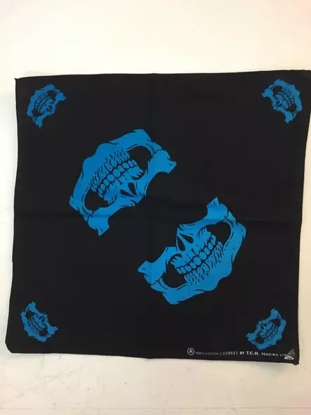 Huivi, pääkallo, musta/sininen - Huivit - HU363 - 1