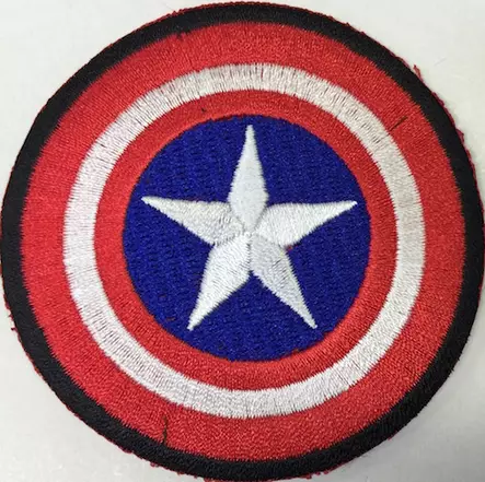 Kangasmerkki-Captain America-kilpi - Kangasmerkit - K1193 - 1