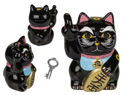 Keraaminen säästölipas, musta - Astiat - LKM243 - 1