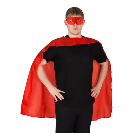 Superhero-asu, viitta ja maski - Puuhkat ja naamiaisasut - HOR743 - 1