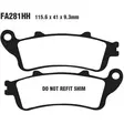 BRAKE PAD FA-HH SERIES SINTERED METAL - Jarrupalat - 17212423 - 1