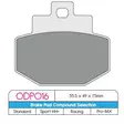 BRAKE PAD ODP SCOOTER ORGANIC COMPOUND ASBESTOS FREE - Jarrupalat - 17200093 - 1