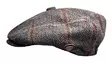 Flatcap 8-panel,tweedruutu harmaanruskea - Flat Capit - LC823 - 1