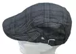 Flatcap tummanruskea ruudukko - Flat Capit - LC683 - 2