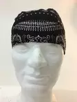 Headwrap, musta, Kashmir kuvio - Headwrapit - HW183 - 2