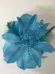 Hiuskoriste,iso kukka klipsillä,sininen - Hiuskoristeet - PIN43 - 1