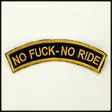 Kaarimerkki, No fuck-No ride - Kaarimerkit - K253 - 1