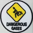 Kangasmerkki, dangerous gases - Kangasmerkit - K1263 - 1