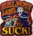 Kangasmerkki,Helmet law suck! - Kangasmerkit - K1233 - 1