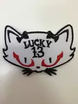 Kangasmerkki, Lucky 13 Cat - Kangasmerkit - K1083 - 1