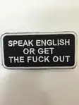 Kangasmerkki, Speak English - Kangasmerkit - K1073 - 1
