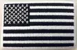 Kangasmerkki, USA lippu musta/valk. - Kangasmerkit - K1403 - 1