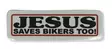 Kypärätarra, Jesus Saves Bikers too - Tarrat - TAR273 - 1