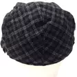 Lätsä, tummanharmaa ruutu flat cap - Flat Capit - LC463 - 5