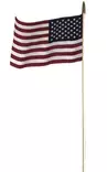 Lippu USA, 60 cm puuvarsi - Liput - LIPPU13 - 1