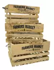 Puulaatikko Farmers market M-koko - Korit ja tarjottimet, sisustuslaatikot - PRT1243 - 2