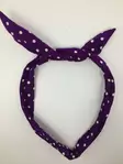 Rautalankahuivi, Polka Dot, lila - Hiuskoristeet - HU373 - 3