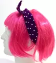 Rautalankahuivi, Polka Dot, lila - Hiuskoristeet - HU373 - 2