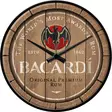 Seinäkello Bacardi,Wood Barrel Logo 31cm - Kellot - KE173 - 1
