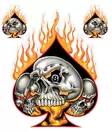 Tarra-arkki Flaming Skull Spade - Tarrat - TAR403 - 1