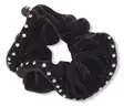 Tummanruskea samettiscrunchie - Hiuskoristeet - PIN353 - 1