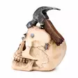 Vasarakallo, 12 x 18 x 15 cm - Kallot, Halloweenrekvisiitta - HOR753 - 4