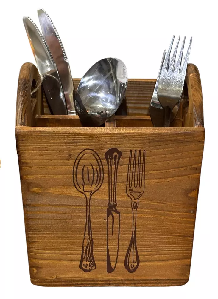 Aterinteline, puu 15x15x18 cm - Korit ja tarjottimet, sisustuslaatikot - PUU13 - 1