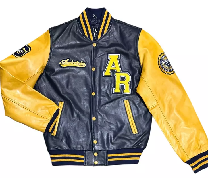 Baseball nahkatakki Navy Mustard Aviatr - Nahkatakit - T593 - 1