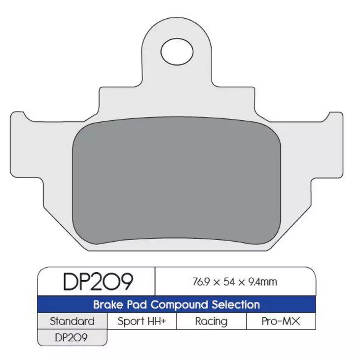 BRAKE PAD DP SINTERED REPLACEMENT STREET TOURING OFF-ROAD/ATV - Jarrupalat - 17210943 - 1