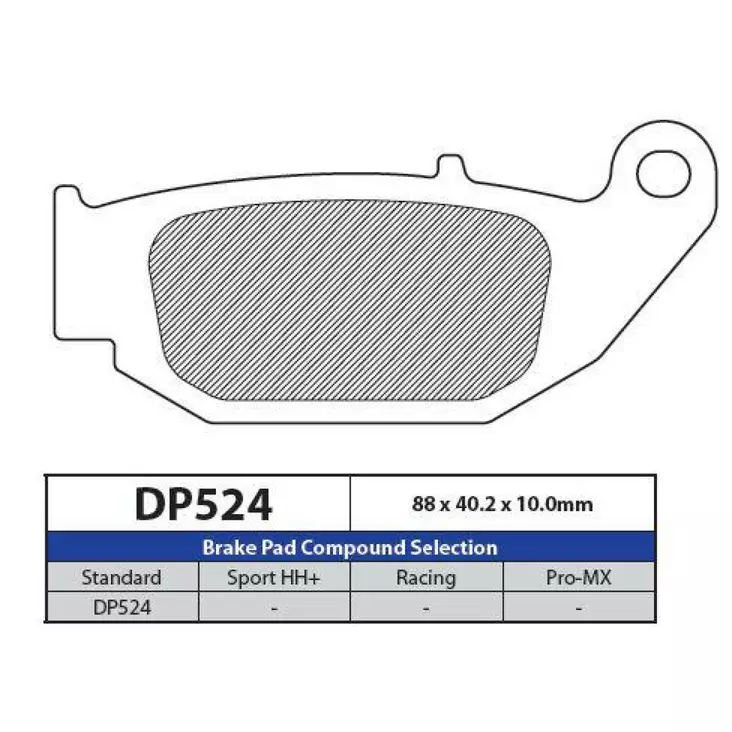 BRAKE PAD DP SINTERED REPLACEMENT STREET TOURING OFF-ROAD/ATV - Jarrupalat - 17211733 - 1