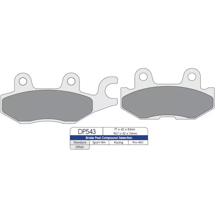 BRAKE PAD DP SINTERED REPLACEMENT STREET TOURING OFF-ROAD/ATV - Jarrupalat - 17211903 - 1
