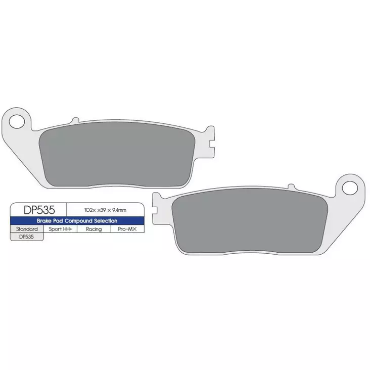 BRAKE PAD DP SINTERED REPLACEMENT STREET TOURING OFF-ROAD/ATV - Jarrupalat - 17212133 - 1