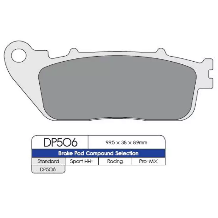BRAKE PAD DP SINTERED REPLACEMENT STREET TOURING OFF-ROAD/ATV - Jarrupalat - 17212553 - 1