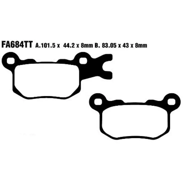 BRAKE PAD FA-TT SERIES CARBON FIBER - Jarrupalat - 17200573 - 1