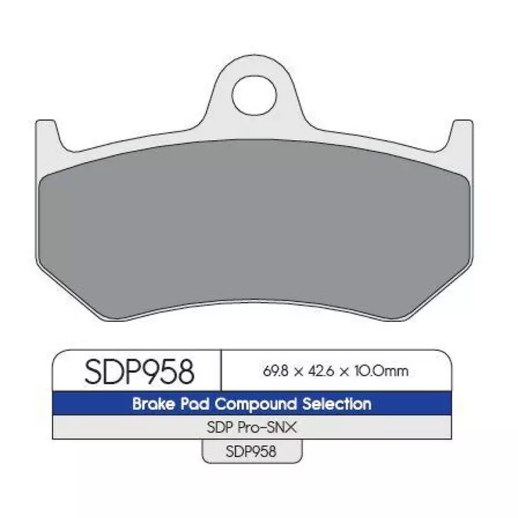 BRAKE PAD SDP PRO-SNX SINTERED SNOWMOBILES - Jarrupalat - 17210543 - 1