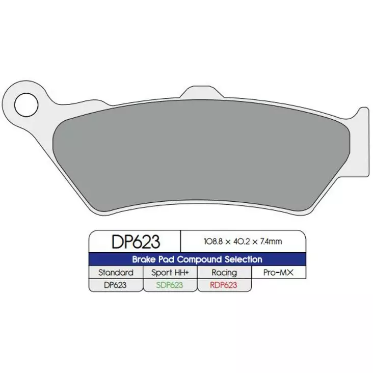 BRAKE PAD SDP SPORT HH+ HIGH FRICTION STREET - Jarrupalat - 17212513 - 1