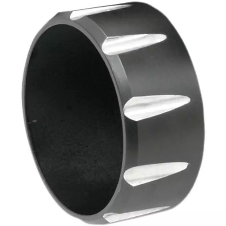 END CAP STRAIGHT CUT FOR 3" MUFFLER BLACK W/ CONTRAST FLUTES - Pakoputket ja niiden osat - 18600623 - 1