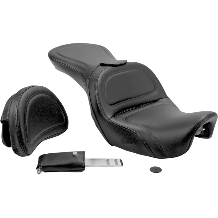 EXPLORER SEAT WITH DRIVER BACKREST HARLEY DAVIDSON - Satulat ja satulanpäälliset - 08030213 - 1