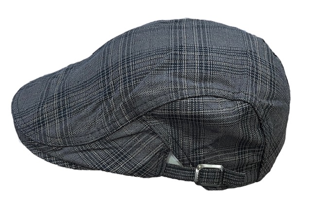 Flatcap tummanruskea ruudukko - Flat Capit - LC683 - 1